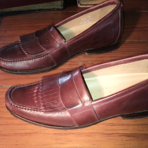 Neil M Burgundy Leather Slip-On Loafers main image 8
